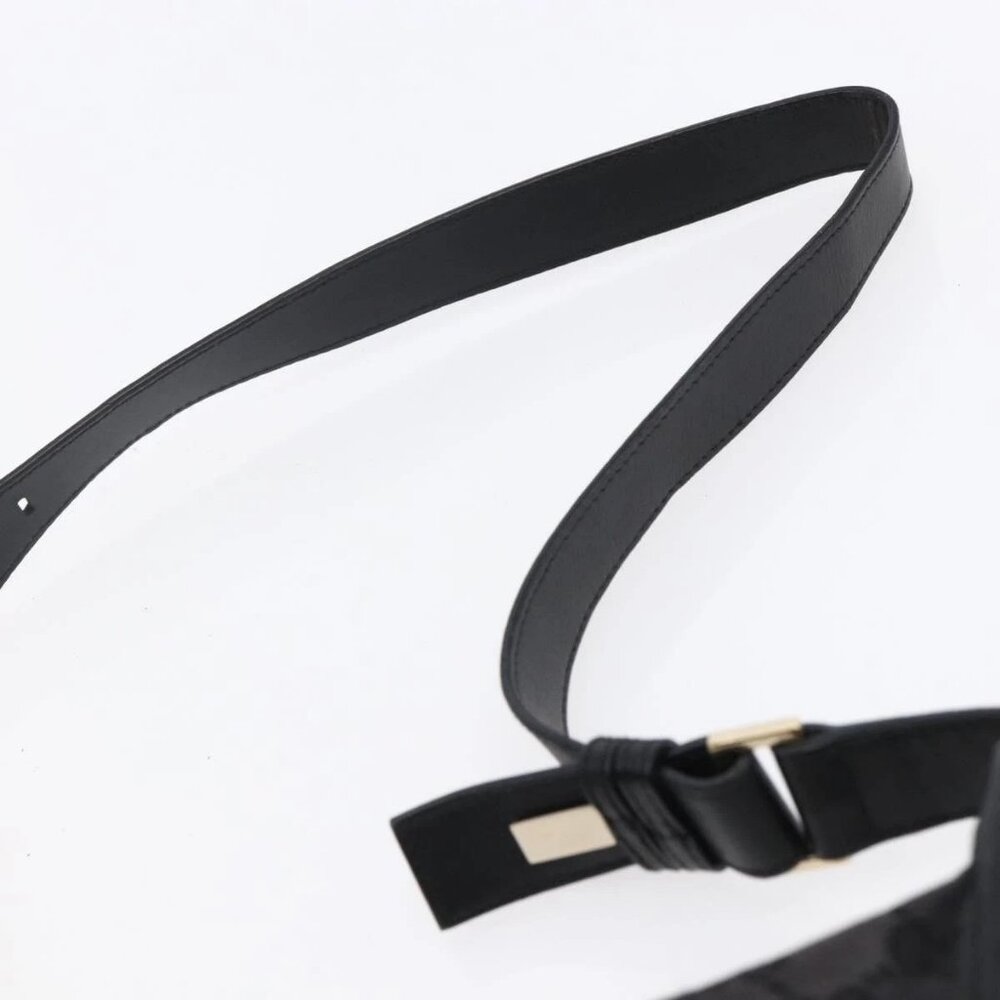 GUCCI GG Canvas Shoulder Bag Black Silver - Picture 9 of 16